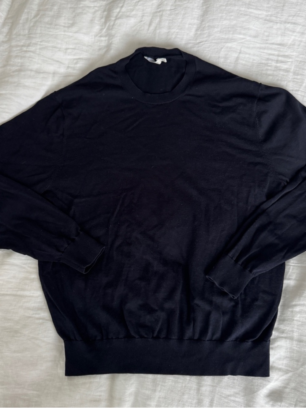 Suitsupply Navy Crewneck Sweater